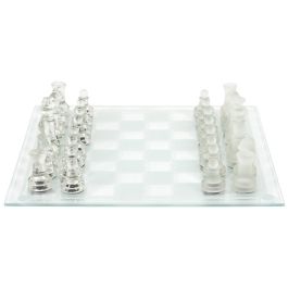 Mister Gadget Juego Ajedrez Vidrio Colección Vintage 25x25 cm