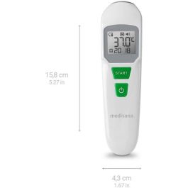 Medisana TM 760 Termómetro sin contacto para medición precisa, Visor LED, señal sonora, función de memorias, dispositivo médico certificado. Medisana TM 760 Termómetro sin contacto para medición precisa, Visor LED, señal sonora, función de memorias, dispositivo médico certificado.