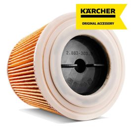Karcher Filtro Cartucho KAR4054278598819 para Aspiración Seca y Húmeda WD2 / WD3