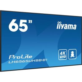 iiyama LH6565UHSB-B1 Monitor 65" 4K UHD IPS 3840x2160 LED 60Hz 8ms 24/7 Wifi Speakers Negro
