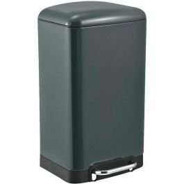 Kitchen Move KIT3666162006631 Cubo de basura de cocina con pedal 40L Gris Mate Acero Inoxidable Modelo Greenwich