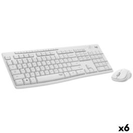 Teclado y Ratón Logitech Blanco Qwerty Español (6 Unidades) Precio: 264.49999961. SKU: B1DT9VP668