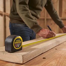 Stanley Fatmax STA3253560338640 Cinta Métrica con Gancho, 5 m x 32 mm, Recubrimiento Mylar, Resistente a la Abrasión