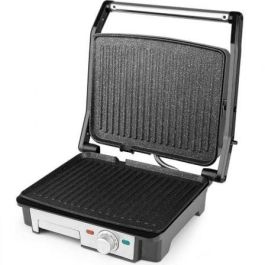 Orbegozo GR 4570 Grill Eléctrico 2200W, Placas Abatibles 180º Antiadherentes 29x23.5cm, Libre de PFOA/PTFE, Termostato Regulable