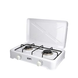 Edm Cocina de gas 2 fuegos esmaltada para gas butano en exteriores blanca 48x33x8cm Precio: 37.79000005. SKU: S7914887
