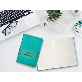 Antartik Cuaderno A5 Tapa Dura Hojas Cuadriculadas Turquesa 100 Hojas 80gr FSC