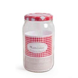 Mediterraneo Bote de Vidrio con Tapa 2L (1/2 Galón) Ø12x20.5 cm (6 Unidades)