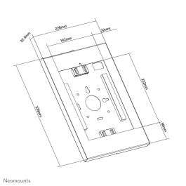 Soporte para móvil o tablet Neomounts WL15-650WH1 Blanco