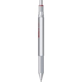 Rotring 2164109 Portaminas 600 MULTI 3 en 1 Plata 0.5 mm con Bolígrafo Azul/Rojo en Caja de Regalo