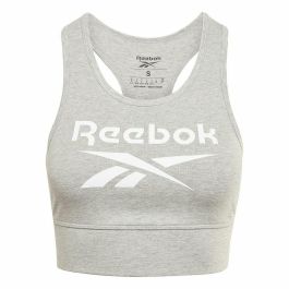Top Deportivo de Mujer Reebok BRALET GR9393 Gris Top Deportivo de Mujer Reebok BRALET GR9393 Gris