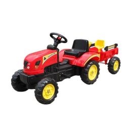 Ociotrends Tractor a pedales rojo para niños de 3+ años, fabricado en Polipropileno resistente Precio: 107.49999975. SKU: S2423126