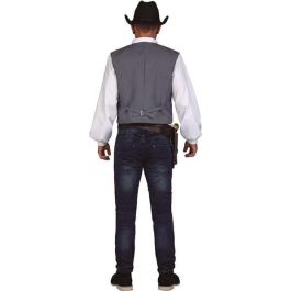 My Other Me Disfraz Chaleco Vaquero Gris para Adulto Talla M - 100% Poliéster
