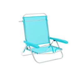 Marbueno Silla Plegable 5 Posiciones Aluminio Aguamarina Playa y Piscina 63X76X78 cm 10309 Marbueno Silla Plegable 5 Posiciones Aluminio Aguamarina Playa y Piscina 63X76X78 cm 10309