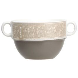 Home Deco Factory Taza Sopa 550 Ml Con 2 Asas De Cerámica