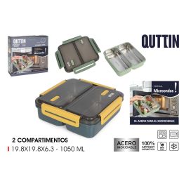 Fiambrera de plástico y acero con 2 departamentos Micro Quttin T - Thermosport (6 Unidades) Precio: 64.88999979. SKU: B16LJQQGCF