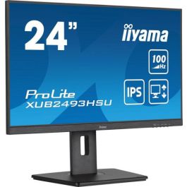 Monitor Iiyama 24” Panel Ips con Usb , Hub 100Hz y Ajustable En Altura