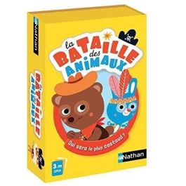 Nathan Juego de Cartas de Batalla La Batalla de los Animales Divertidos para 2 a 4 Jugadores Nathan Juego de Cartas de Batalla La Batalla de los Animales Divertidos para 2 a 4 Jugadores