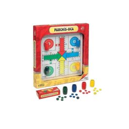 Juego parchis 4 jugadores con accesorios 33x33 cm Juego parchis 4 jugadores con accesorios 33x33 cm