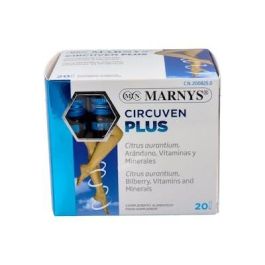 MARNYS Circuven Plus con Arándano, Vitaminas y Minerales, Viales para Funcionamiento de Vasos Sanguíneos, 20 Ampollas Precio: 26.8999995. SKU: B1BHLZVQB2