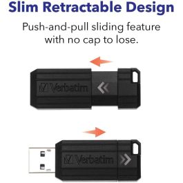 Verbatim Pendrive Store'N'Go Pinstripe 128 GB USB 2.0 Negro