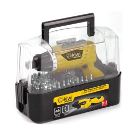Kiwi Set Destornillador Eléctrico Inalámbrico con 15 Accesorios - 21 x 16 x 8.5 cm (5 Cajas) Kiwi Set Destornillador Eléctrico Inalámbrico con 15 Accesorios - 21 x 16 x 8.5 cm (5 Cajas)