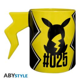 ABYstyle Taza 3D Pokémon Pikachu Rayo - Taza con asa 3D de dolomita, 460 ml