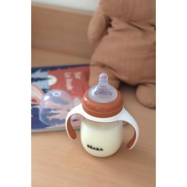 Beaba Biberón de Entrenamiento 2 en 1 210 ml Terracota