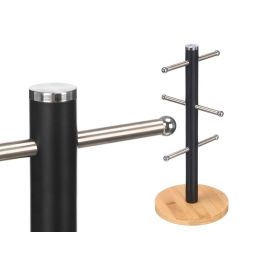 Kinvara Soporte para 6 Tazas con Base de Bambú y Hierro, Color Negro, 15x34x15 cm (Set de 12) Kinvara Soporte para 6 Tazas con Base de Bambú y Hierro, Color Negro, 15x34x15 cm (Set de 12) Precio: 89.24718. SKU: B13G8JEFMT