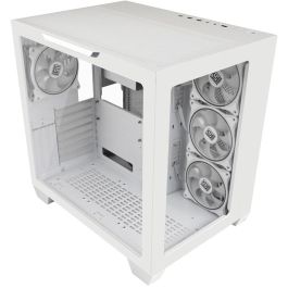 LC-Power 807W Caja Gaming Midi Tower Blanca RGB ATX EATX micro ATX Mini-ITX con Ventana Lateral