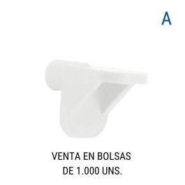 Herrajes Fab.Nacional Pivote Estante Tunez Blanco 1000 Unidades