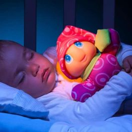 Molto Gusy Luz Muñeco de Peluche Rosa que se Ilumina, 28 cm, con Pilas AA Incluidas, para Bebés desde 1 Año