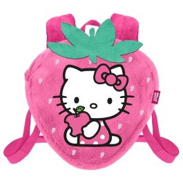 Hello Kitty Mochila Soft Strawberry Rosa de Peluche con Compartimento Principal y Correas Ajustables Precio: 23.50000048. SKU: B1GFKLK7FR