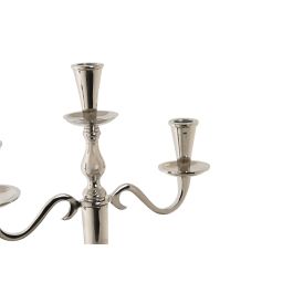 DKD Home Decor Candelabro Glam Colección Camila Plateado Cromado de Aluminio y Acrílico Desmontable 30x46x12 cm