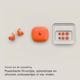 Apple Beats Powerbeats Fit Auriculares Inalámbricos Deportivos Cancelación Ruido IPX4 Naranja Eléctrico