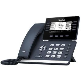 Yealink SIP-T53W Teléfono VoIP IP Gris con Cable y WiFi/Bluetooth, 8 Líneas, Pantalla 3.7" LCD, Montaje Escritorio/Pared