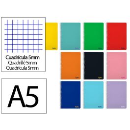 Cuaderno Espiral Liderpapel Din A5 Smart Tapa Blanda 80H 75 gr Cuadro 5 mm Con Margen Colores Surtidos Precio: 10.50000006. SKU: B1HPHGGYF8