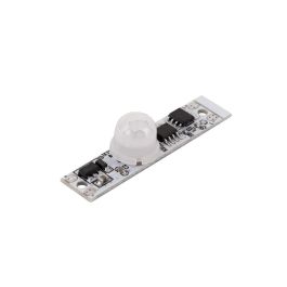 HO-PIR-SW001 Interruptor de Proximidad PIR Empotrable 360º para Perfil LED, Sensor Infrarrojo 12-24V DC 10A, Detección 2m, Retraso 40s