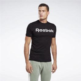 Camiseta de Manga Corta Hombre Reebok Graphic Series Linear Logo Negro