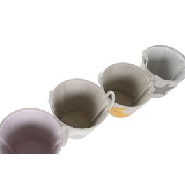 DKD Home Decor Cesta Kids Multicolor 36 x 40 x 36 cm (4 Unidades)