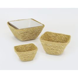 Cesta de Seagrass cuadrada 12x12x7 cm - Privilege (24 Unidades) Cesta de Seagrass cuadrada 12x12x7 cm - Privilege (24 Unidades)