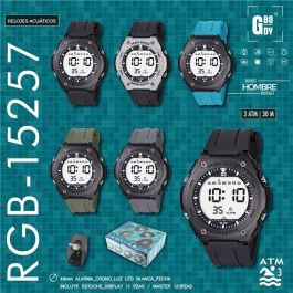 GBody Reloj Digital para Hombre LCD con Luz LED Blanca y Resistencia al Agua WR30, Incluye Estuche Precio: 6.69000046. SKU: B18QDZJSL8