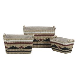 Cesta Colonial DKD Home Decor Natural Granate 27 x 24 x 39 cm Set de 3 Precio: 41.50000041. SKU: B1CX5DWAWG