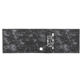 Liderpapel Archivador de Palanca 4º Apaisado Lomo 80mm Classic Blue Negro Compresor Metálico