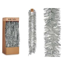 Krist+ Tira de Espumillón Plata 200 cm - Decoración Navideña Festiva para Árboles y Guirnaldas (36 Unidades) Precio: 52.69000055. SKU: B1737NX7V3