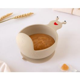KioKids Cuenco de Silicona Caracol Beige Antideslizante con Ventosa para Bebé +6 Meses Apto Microondas y Lavavajillas Precio: 12.50000059. SKU: B1KATHNFKM