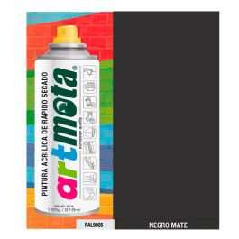 Mota Pintura Acrílica Spray Negro Mate Ral 9005 La02 216 ml Precio: 3.50000002. SKU: S7906489