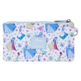 Loungefly Cartera con Cremallera Princesas Disney Manga Style Piel Vegana 15x10cm