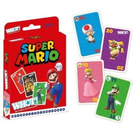 Winning Moves Juego de Cartas Super Mario - WIN1691626259318 - Divertido juego para toda la familia con los colores de Super Mario