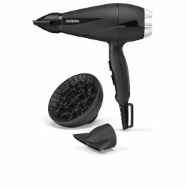 Babyliss 6710DE Secador de Pelo Profesional Turbo Pro 2100W Motor AC Iónico Antiestático con Boquillas y Difusor