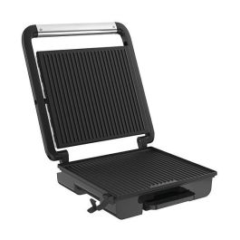 Tefal Tischgrill Inicio GC242D12, Grill de Mesa Negro y Acero Inoxidable, 740 cm², 2000W, Tapa con Bisagra